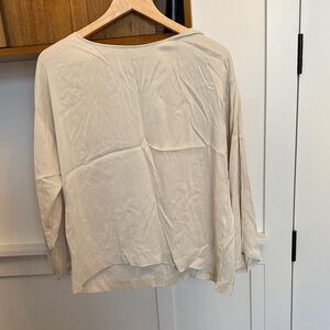 Eileen Fisher Cream Blouse Bone Small